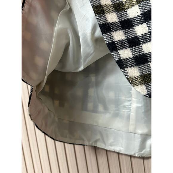 J.Crew Plaid Oxford Wool A-Line Mini Skirt Size 10 - Picture 9 of 9